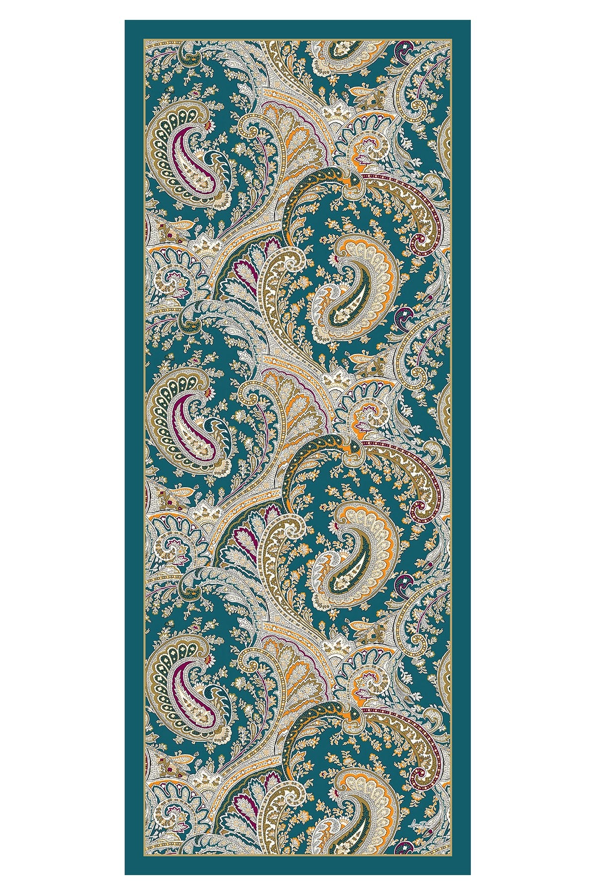 Printed Voile Hijab Scarf, Lightweight Soft Breathable Modest Shawl,SAL-125 Pattern V1