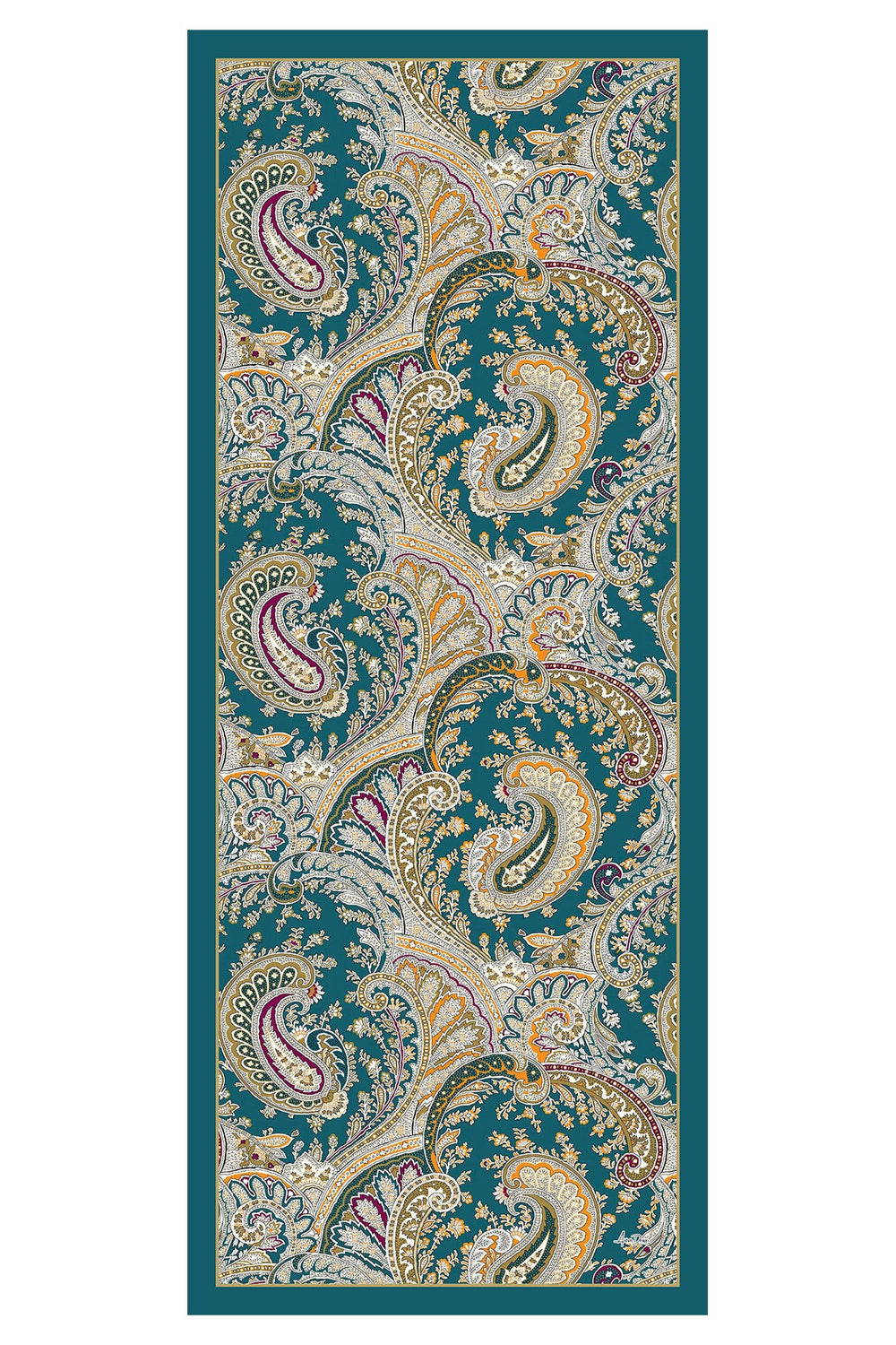 Printed Voile Hijab Scarf, Lightweight Soft Breathable Modest Shawl,SAL-125 Pattern V1