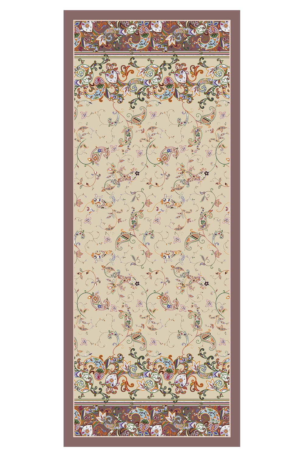 Printed Voile Hijab Scarf, Lightweight Soft Breathable Modest Shawl,SAL-131 Pattern V1