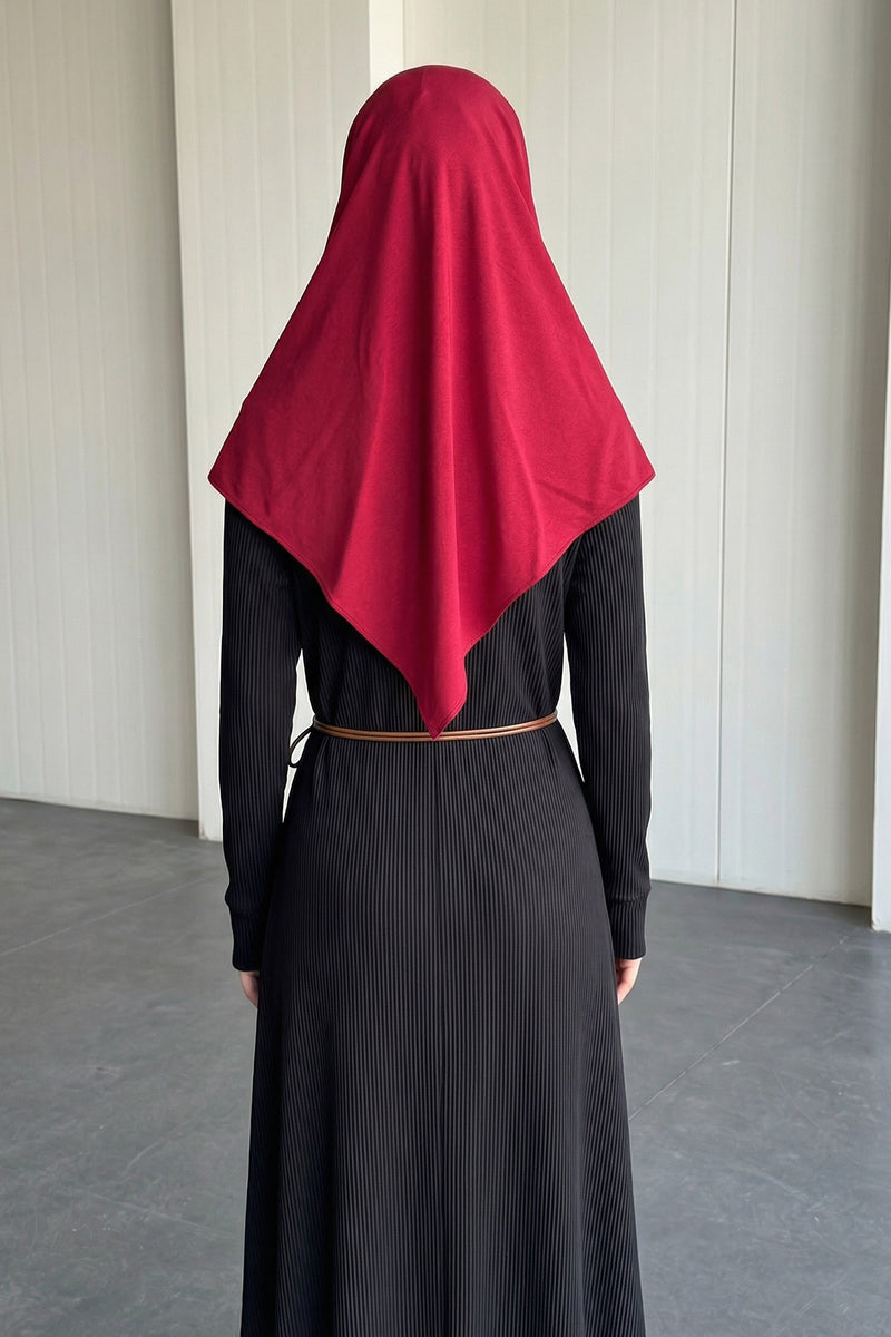 Breathable Cotton Hijab Scarf – Lightweight, Stretch, No-Slip Triangle Scarf for Everyday Comfort,B-41