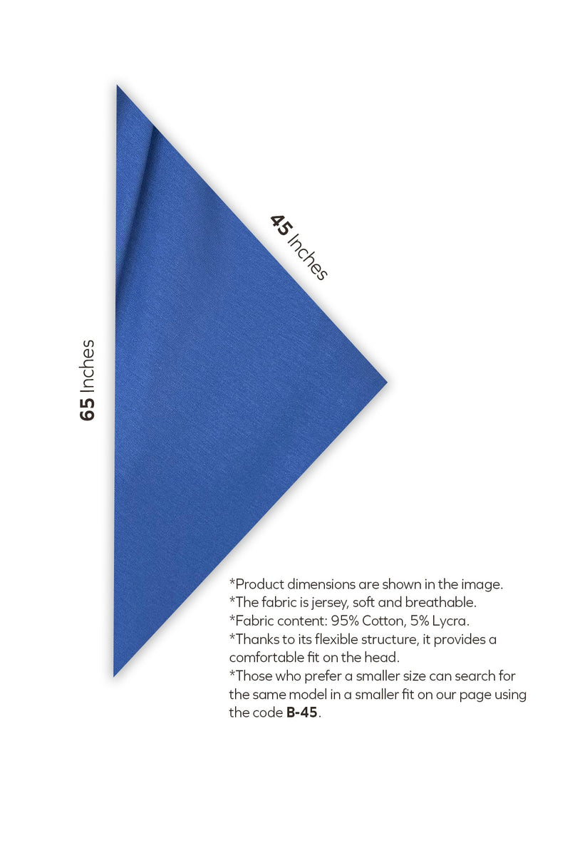 Breathable Cotton Hijab Scarf – Lightweight, Stretch, No-Slip Triangle Scarf for Everyday Comfort,B-41