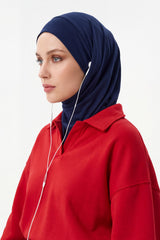 Ready-to-Wear Winter Hijab Bonnet with Built-In Neck Cover and Ear Access Points,B-94O