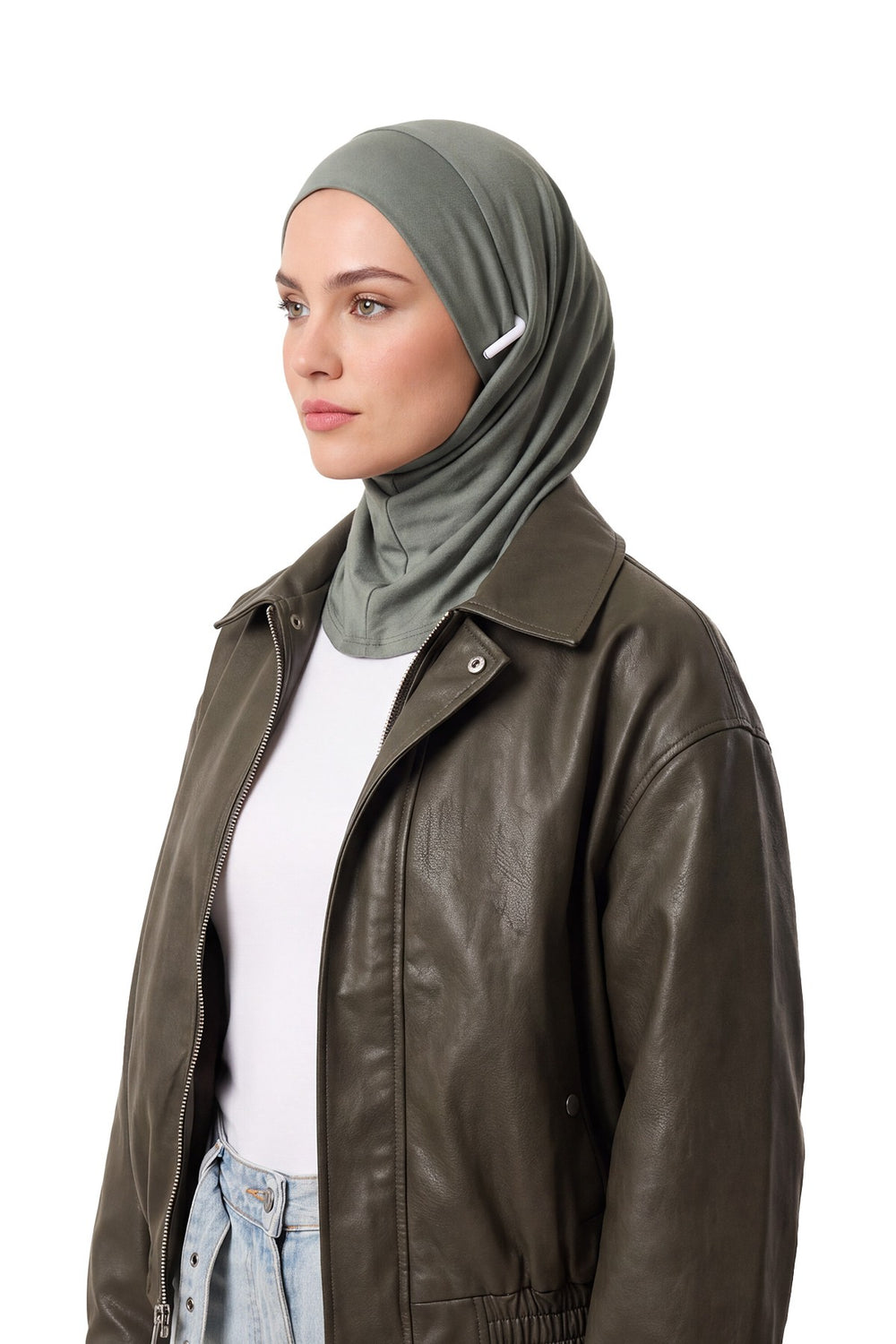 Ready-to-Wear Winter Hijab Bonnet with Built-In Neck Cover and Ear Access Points,B-94O