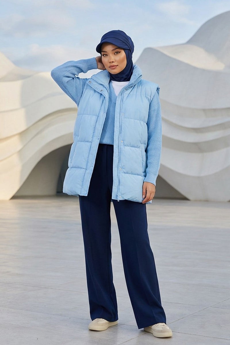 2 in 1 Modest Hijab Bonnet with Removable Visor, Instant Full Coverage Underscarf for Everyday Wear,B-82O