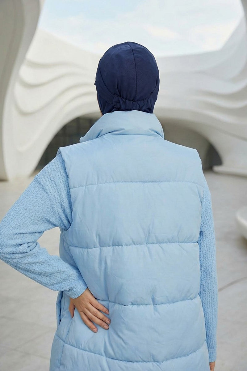 2 in 1 Modest Hijab Bonnet with Removable Visor, Instant Full Coverage Underscarf for Everyday Wear,B-82O