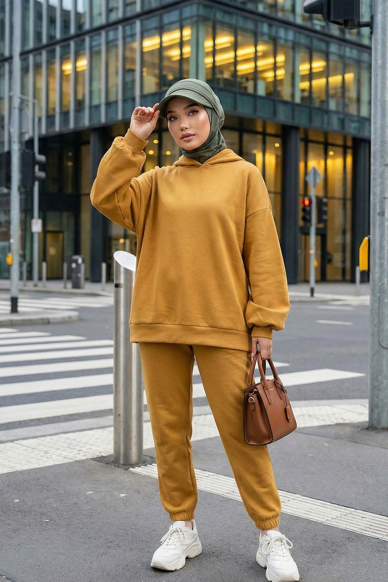 2 in 1 Modest Hijab Bonnet with Removable Visor, Instant Full Coverage Underscarf for Everyday Wear,B-82O