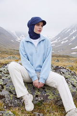 2 in 1 Modest Hijab Bonnet with Removable Visor, Instant Full Coverage Underscarf for Everyday Wear,B-82O