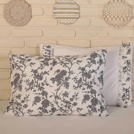 2-Pack Farmhouse Floral Design Pillowcases 50 x 70 cm Colorful Flowers Print Pillow Covers Envelope Closure Cotton Fabric,YK-57 Pattern 5
