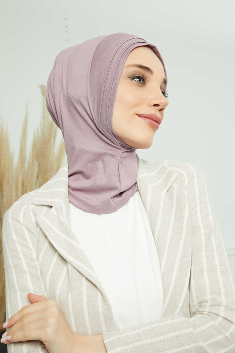 Instant Turban Cotton Scarf Head Wrap With pleated Combed Style,B-76