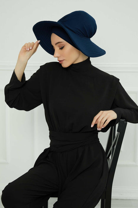 Womens Wide Brim Summer Bonnet-Hat Floppy Foldable Roll up Beach Cap Sun Hat,S-2P