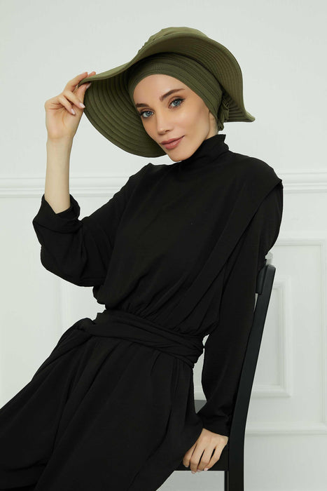 Womens Wide Brim Summer Bonnet-Hat Floppy Foldable Roll up Beach Cap Sun Hat,S-2P