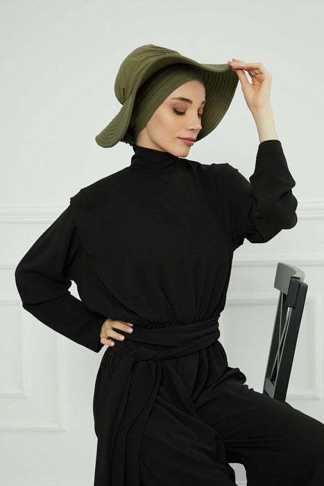 Womens Wide Brim Summer Bonnet-Hat Floppy Foldable Roll up Beach Cap Sun Hat,S-2P