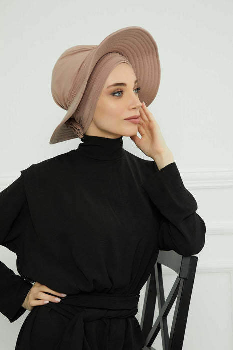 Womens Wide Brim Summer Bonnet-Hat Floppy Foldable Roll up Beach Cap Sun Hat,S-2P