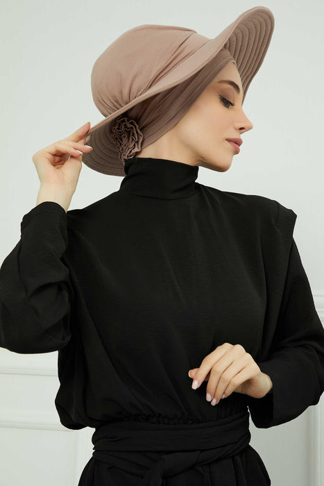 Womens Wide Brim Summer Bonnet-Hat Floppy Foldable Roll up Beach Cap Sun Hat,S-2P