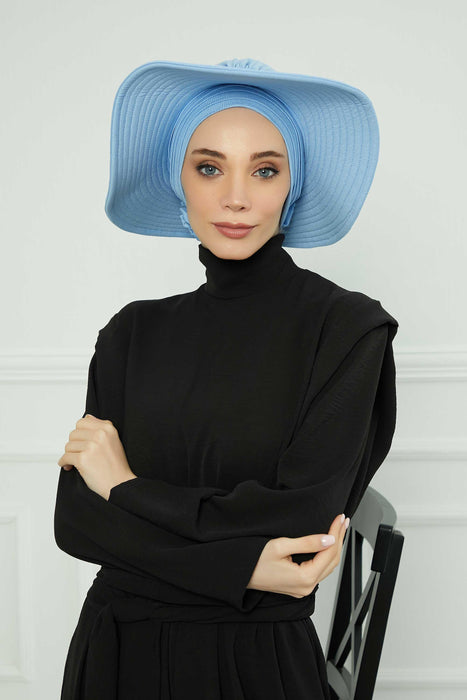 Womens Wide Brim Summer Bonnet-Hat Floppy Foldable Roll up Beach Cap Sun Hat,S-2P
