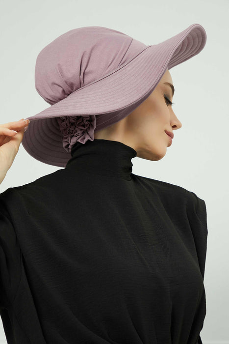 Womens Wide Brim Summer Bonnet-Hat Floppy Foldable Roll up Beach Cap Sun Hat,S-2P