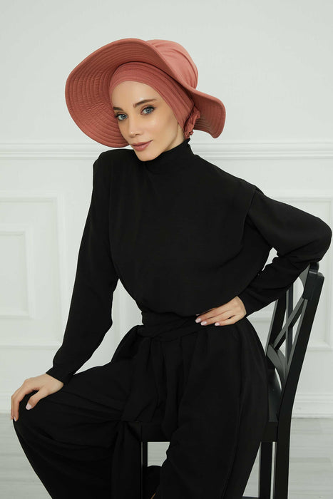 Womens Wide Brim Summer Bonnet-Hat Floppy Foldable Roll up Beach Cap Sun Hat,S-2P