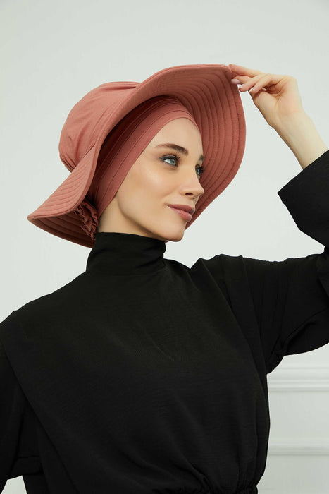Womens Wide Brim Summer Bonnet-Hat Floppy Foldable Roll up Beach Cap Sun Hat,S-2P