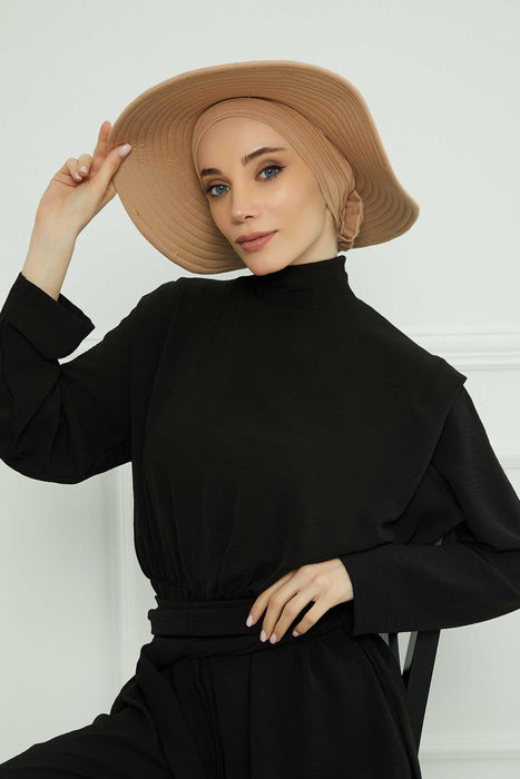 Womens Wide Brim Summer Bonnet-Hat Floppy Foldable Roll up Beach Cap Sun Hat,S-2P