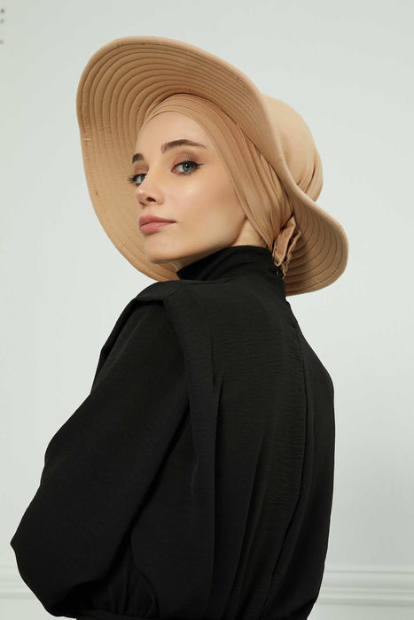 Womens Wide Brim Summer Bonnet-Hat Floppy Foldable Roll up Beach Cap Sun Hat,S-2P