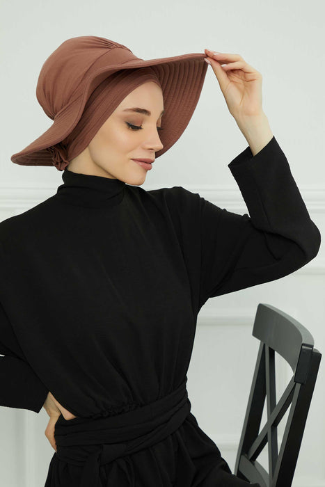 Womens Wide Brim Summer Bonnet-Hat Floppy Foldable Roll up Beach Cap Sun Hat,S-2P