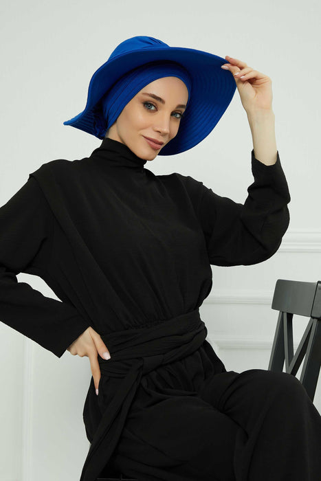 Womens Wide Brim Summer Bonnet-Hat Floppy Foldable Roll up Beach Cap Sun Hat,S-2P