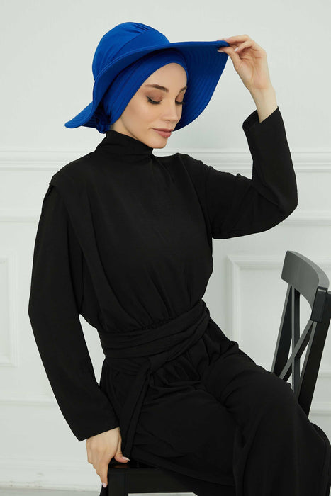 Womens Wide Brim Summer Bonnet-Hat Floppy Foldable Roll up Beach Cap Sun Hat,S-2P