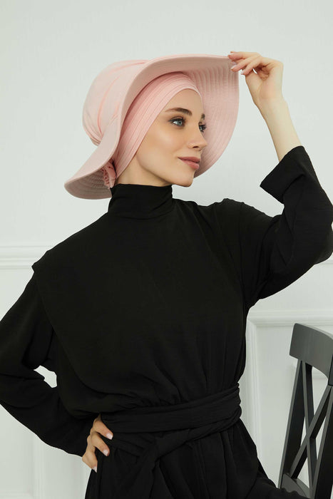 Womens Wide Brim Summer Bonnet-Hat Floppy Foldable Roll up Beach Cap Sun Hat,S-2P