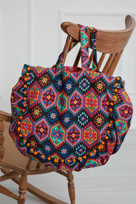 Special Retro Design Colorful Handmade Shoulder Bag for Women Handmade Daily Bag,C-36
