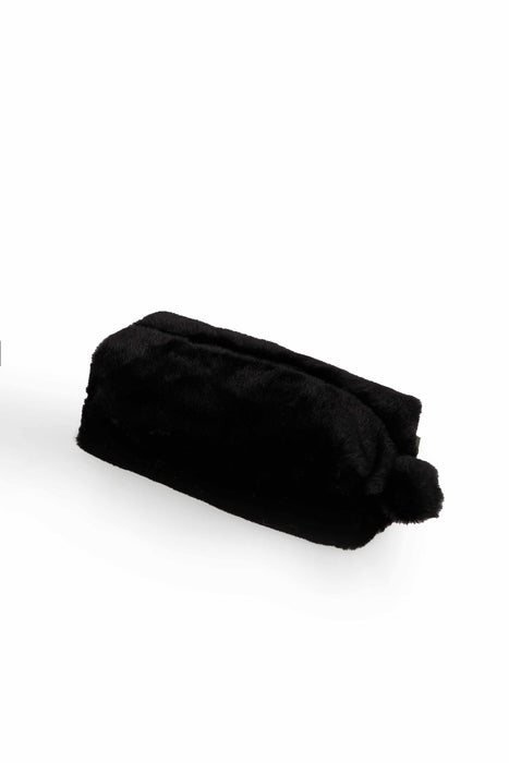 حقيبة مكياج قطيفة بسحاب بمقبض، 7.9 × 5.9 بوصة (20 × 15 سم) حقيبة مستحضرات تجميل مصنوعة يدويًا بملمس ناعم، CMK-6