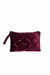 Velvet Handbag with Paillette Lines, Sequined Velvet Fancy Handbag for Special Occasions, High Quality Velvet Women Handbag,CE-18 Maroon