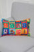 Boho Decorative Colorful Polyester Throw Pillow Covers with Pom-poms, 20x12 Inches Traditional Patchwork Cushion Covers for Sofa Couch,K-345 Suzani Pattern 40