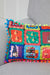 Boho Decorative Colorful Polyester Throw Pillow Covers with Pom-poms, 20x12 Inches Traditional Patchwork Cushion Covers for Sofa Couch,K-345 Suzani Pattern 40