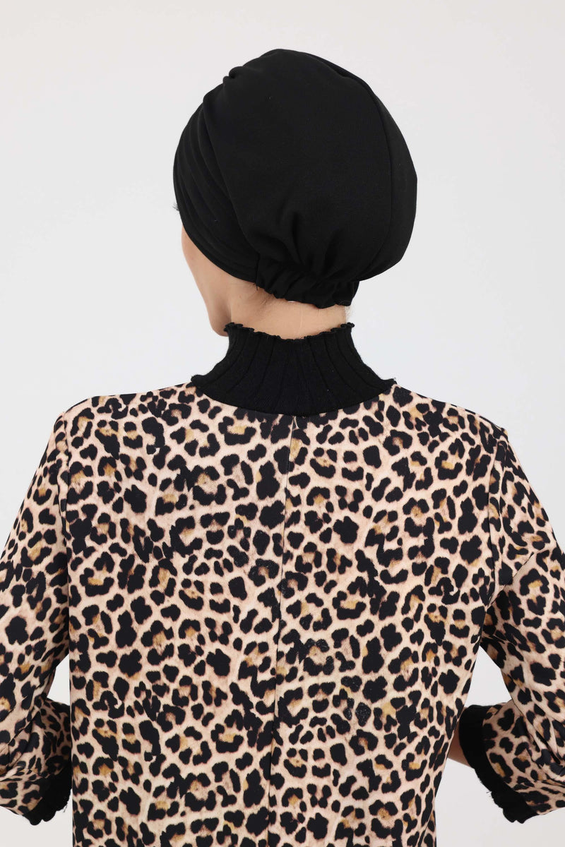 قبعة شتوية عالية الجودة للنساء، غطاء رأس شتوي مريح مصنوع من قماش البولي فيسكوز، B-13IV