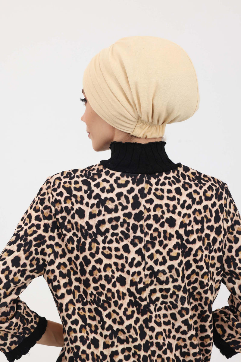 قبعة شتوية عالية الجودة للنساء، غطاء رأس شتوي مريح مصنوع من قماش البولي فيسكوز، B-13IV