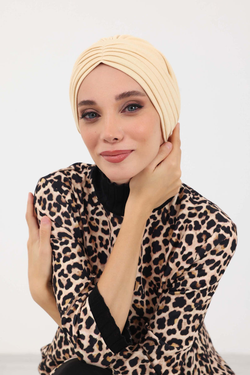 قبعة شتوية عالية الجودة للنساء، غطاء رأس شتوي مريح مصنوع من قماش البولي فيسكوز، B-13IV