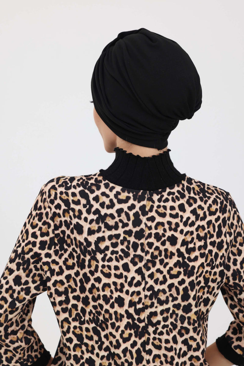 غطاء رأس شتوي أنيق قابل للتمدد للنساء، غطاء رأس من البولي فيسكوز بمقاس واحد للطقس البارد، غطاء رأس سميك ومريح للعلاج الكيميائي، B-9IV