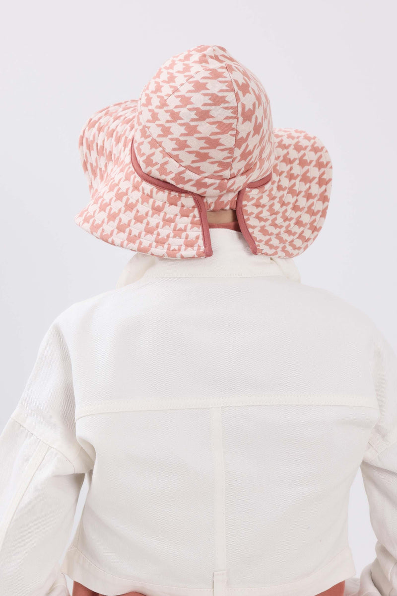 قبعة شمس بنمط جلد النمر ونقشة المربعات مع حاجب مطاطي قابل للفصل، غطاء رأس واقي من الشمس للنساء، S-3DIV