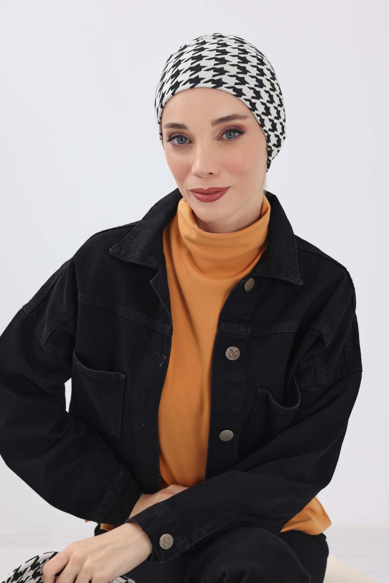 قبعة شمس بنمط جلد النمر ونقشة المربعات مع حاجب مطاطي قابل للفصل، غطاء رأس واقي من الشمس للنساء، S-3DIV