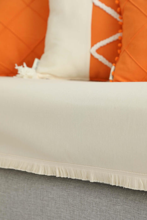 3 Seater Frilly Sides Sofa Cover,KO-35