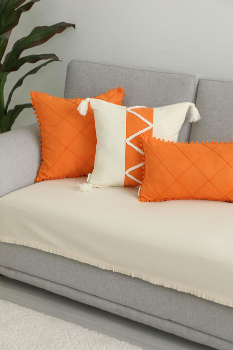 3 Seater Frilly Sides Sofa Cover,KO-35