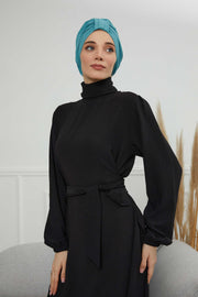 Sun Protective Aerobin Bonnet Cap for Women, Stylish & Flexible Wrinkle-Resistant Instant Turban, Comfortable Chemo Headwear for Women,B-69 Mint Green