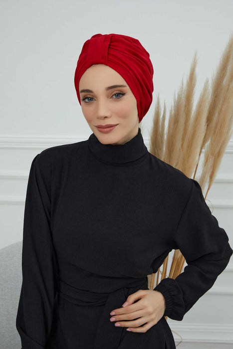 Sun Protective Aerobin Bonnet Cap for Women, Stylish & Flexible Wrinkle-Resistant Instant Turban, Comfortable Chemo Headwear for Women,B-69