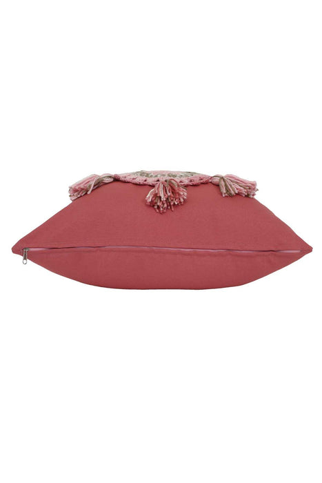 Aisha s Design Boho Decorative Canvas Throw Pillow Cover With Hand Knitted Tassels Traditional Anatolian Wool Handicraft Accesory Cushion Covers,K-118