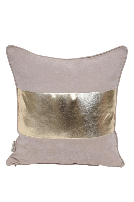 Boho Decorative Throw Pillow Covers 18 x 18 inch Decorative Pillow Covers Polyester and Faux Leather Patchwork,K-121