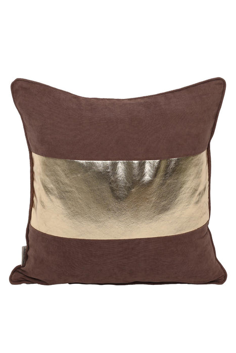 Boho Decorative Throw Pillow Covers 18 x 18 inch Decorative Pillow Covers Polyester and Faux Leather Patchwork,K-121