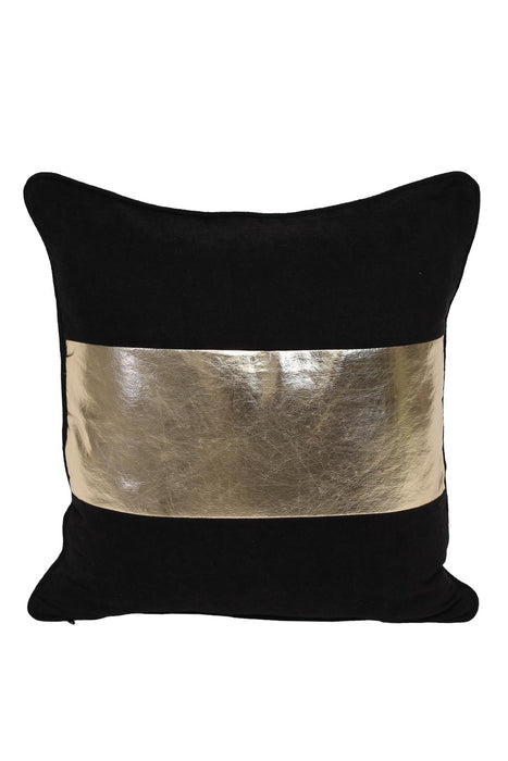 Boho Decorative Throw Pillow Covers 18 x 18 inch Decorative Pillow Covers Polyester and Faux Leather Patchwork,K-121