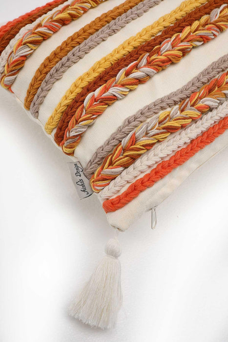Dekorativer Kissenbezug, 50,8 x 30,5 cm, für stilvolle Wohnzimmerdesigns, bequemer großer Lendenkissenbezug im Bohemian-Stil, K-208
