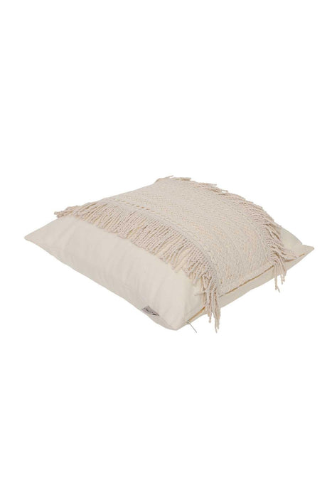 Boho Fransen Canvas Kissenbezug, Modischer 18x18 Zoll Kissenbezug für elegante Wohndekoration, Kissen Einweihungsgeschenk, K-167