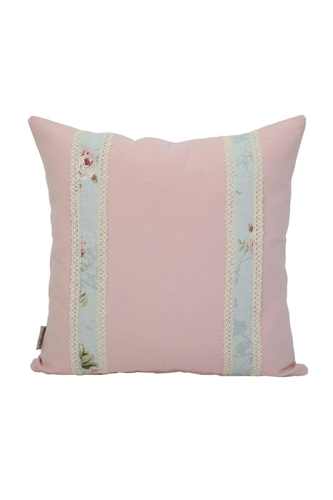 Boho Decorative Linen Texture Throw Pillow Case Square 18 x 18 inch Handicraft Trimmed Farmhouse Square Trimmed Cushion Cover for,K-186